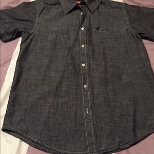 Boys Charcoal short sleeve shirt