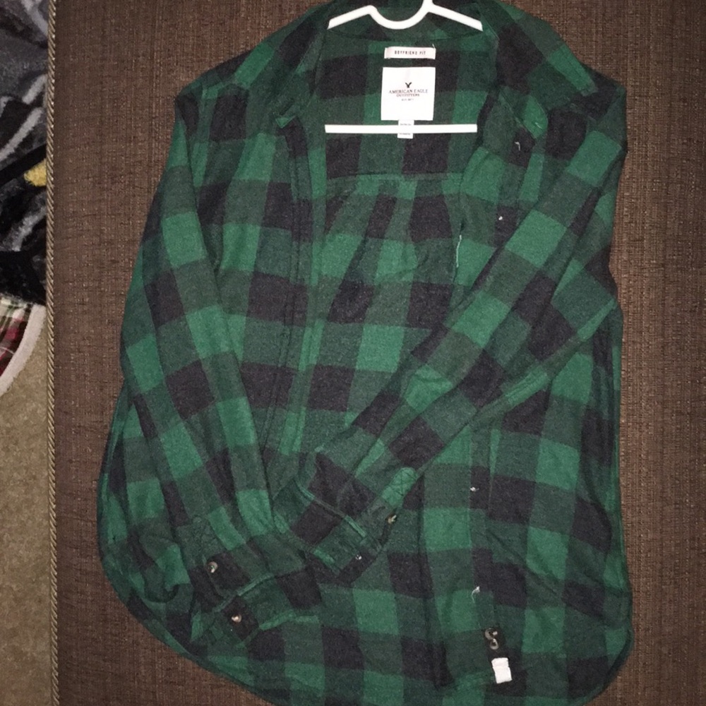 Green and black flannel
