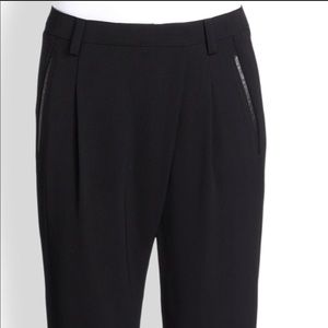 Vince Trousers with Leather Trim Pockets