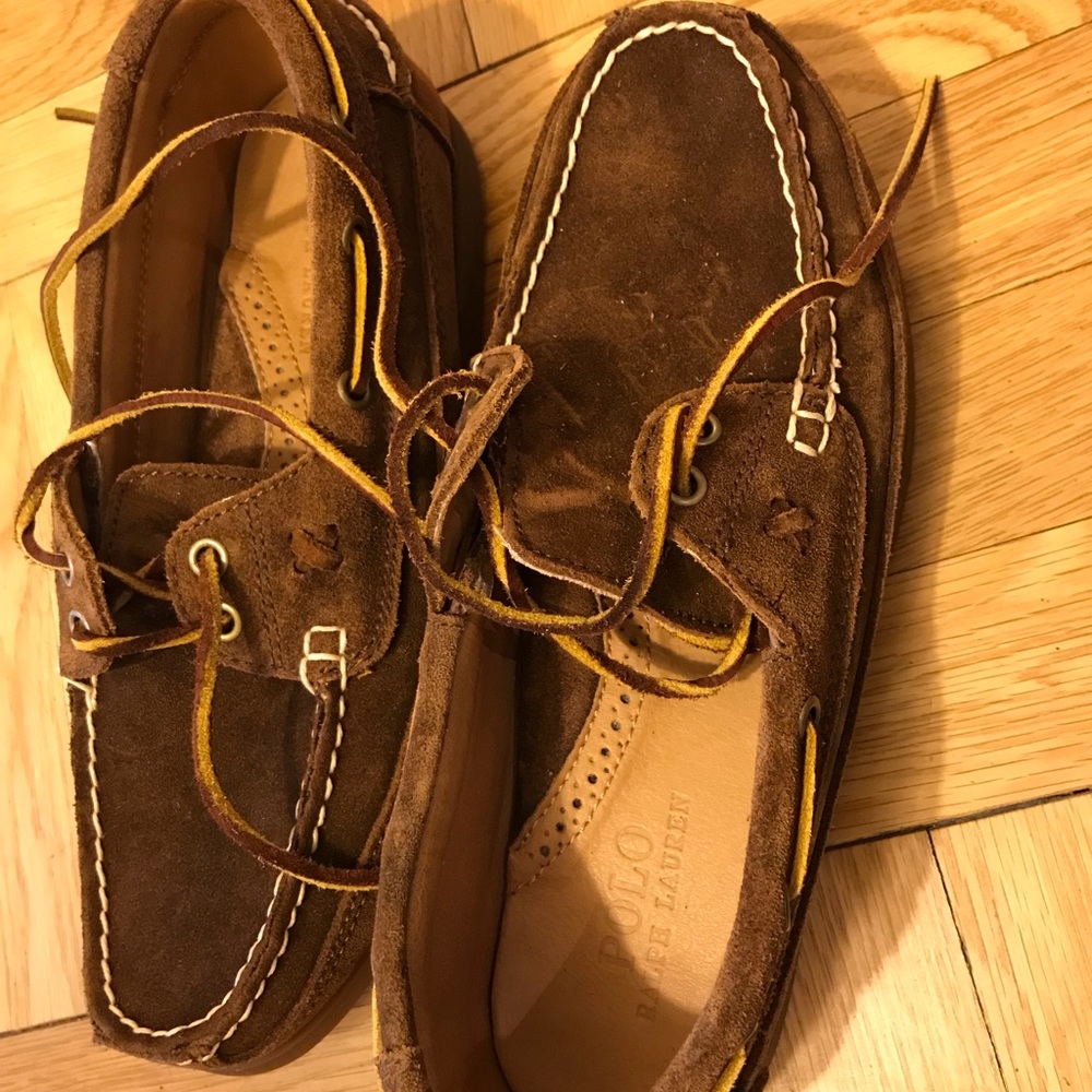 Polo Ralph Lauren suede boat shoes