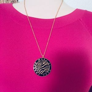 New Marc by Marc Jacobs Gold & Black Disk Necklace