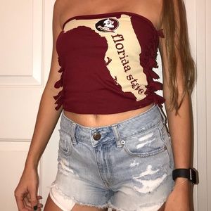 Handmade FSU Reversible Crop Top