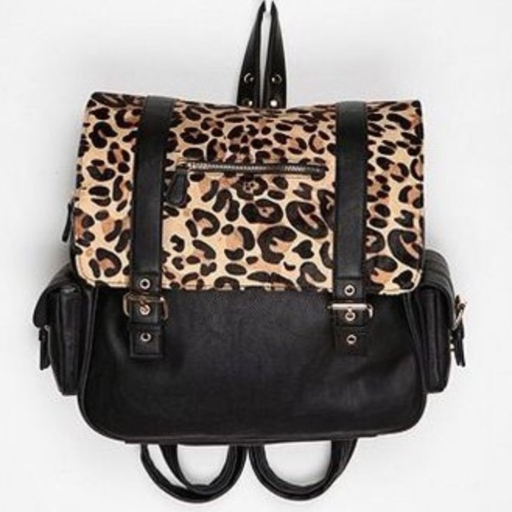 BDG leopard print backpack