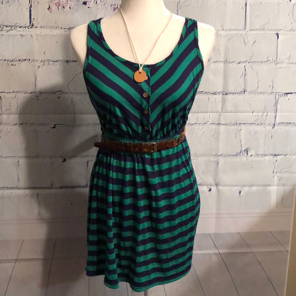 SOLD — Striped midi dress