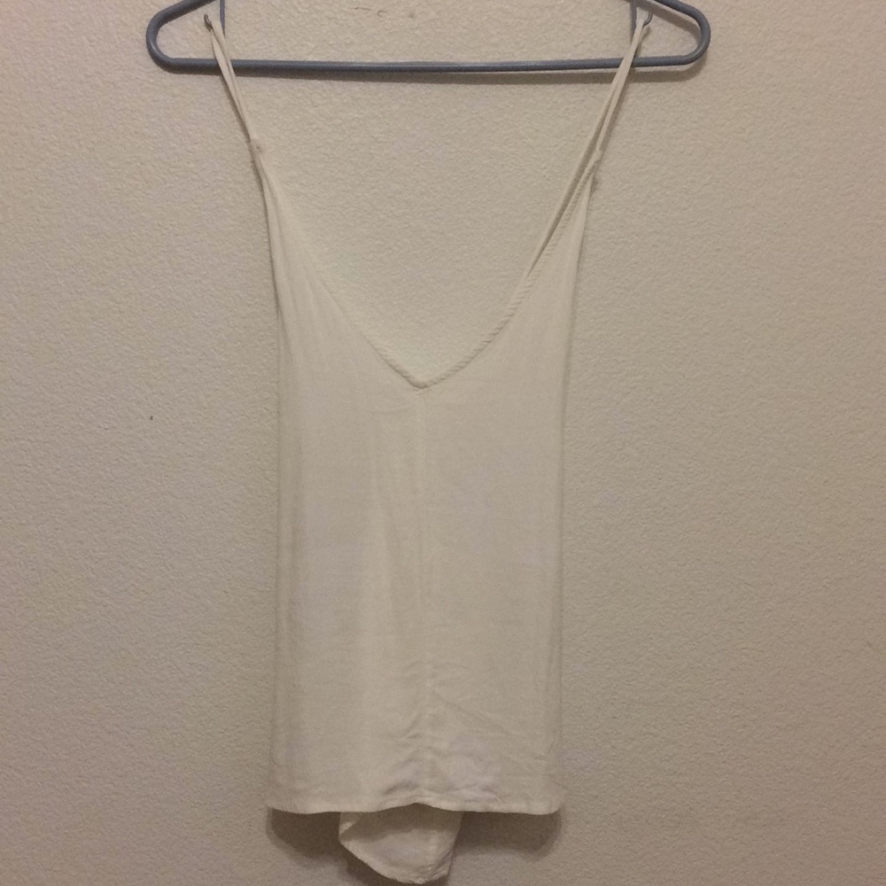 White Open-back Tank from Urban