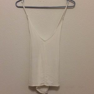 White Open-back Tank from Urban