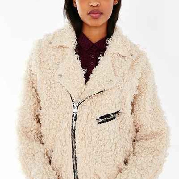 ❤️SOLD❤️UNIF x urban outfitters poodle moto coat - Picture 2 of 4