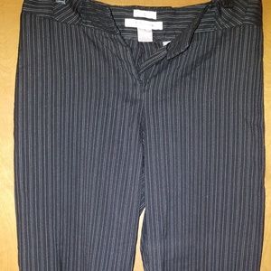 Nine & Co black w/ white pinstripes pants