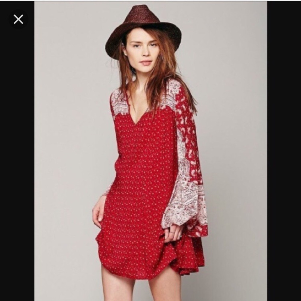 Free People Bell Sleeve Dress