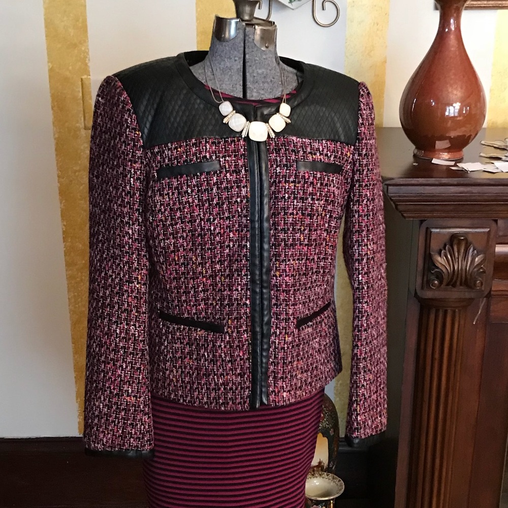 Ellen Tracy tweed jacket size 10