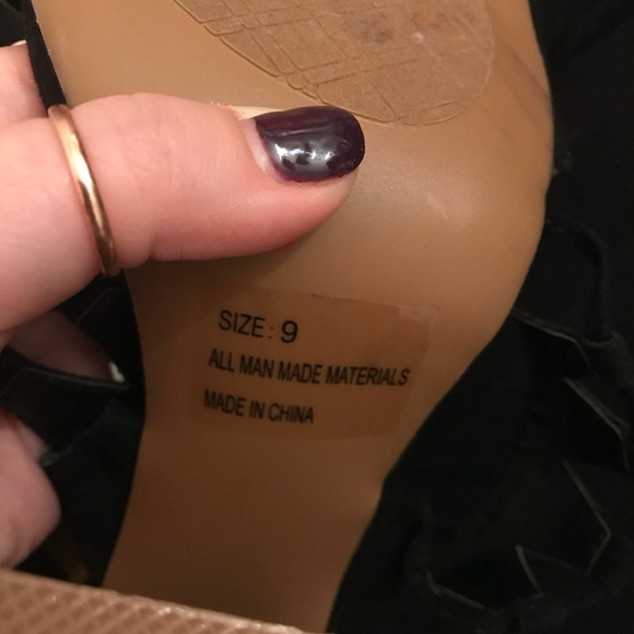 🔴4 for 25🔴 Qupid Wood Block Strappy Suede Heel - Picture 8 of 8