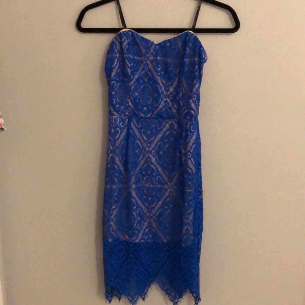 Royal Blue Lace Dress