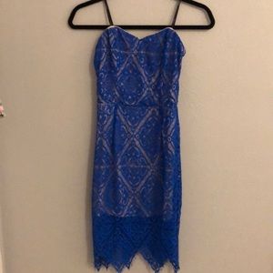 Royal Blue Lace Dress