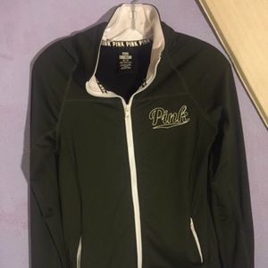 Navy green PINK zip up