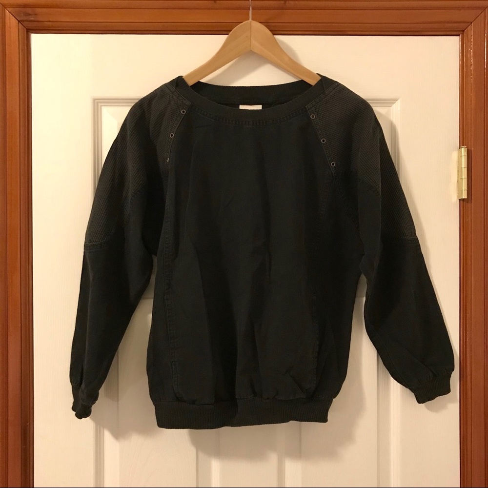 Faded Black Vintage Baseball Tee