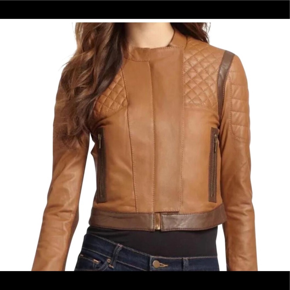 BCBGMAXAZRIA Josh Leather Jacket