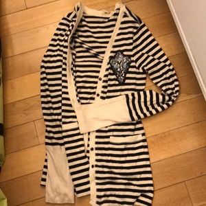 Anthropologie button down sweater