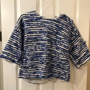 Tibi Short Sleeve Sweater