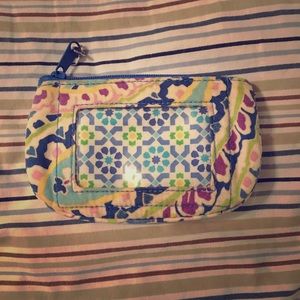 🍍Vera Bradley ID Coin Purse Holder Blue