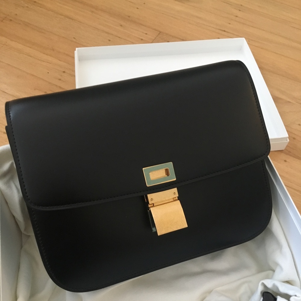 NWT Celine Medium Classic Box Bag Black