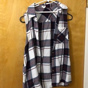 Cut off Flannel shirt
