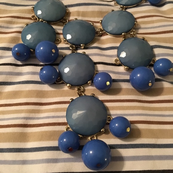 🍍Blue Large Bubble Necklace Silver - Picture 2 of 3