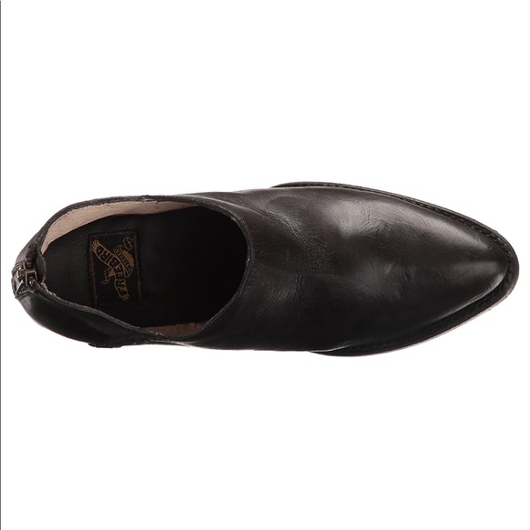 Freebird Distressed Black Stitched Ankle Bootie - Picture 6 of 8