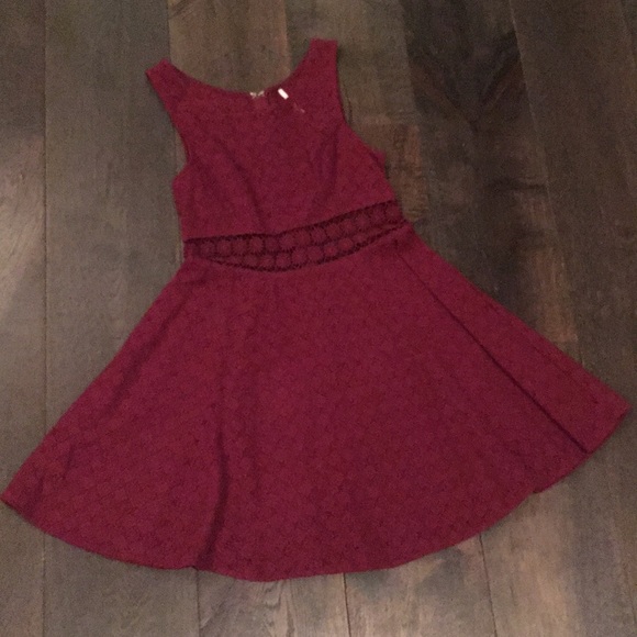 Merlot Free People Dress - Picture 2 of 4