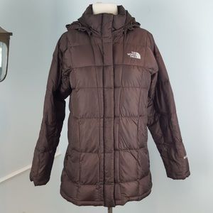 North Face Brown Puffer Coat