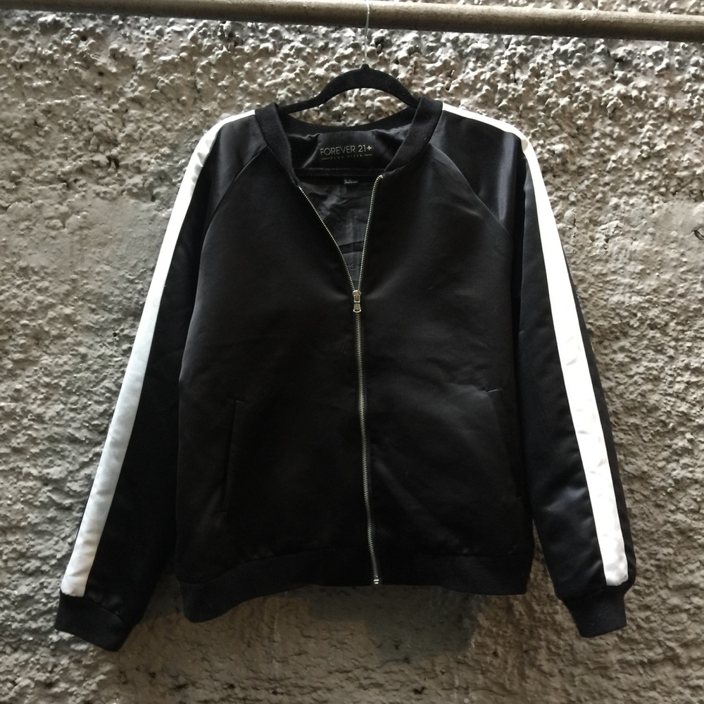 Black bomber jacket
