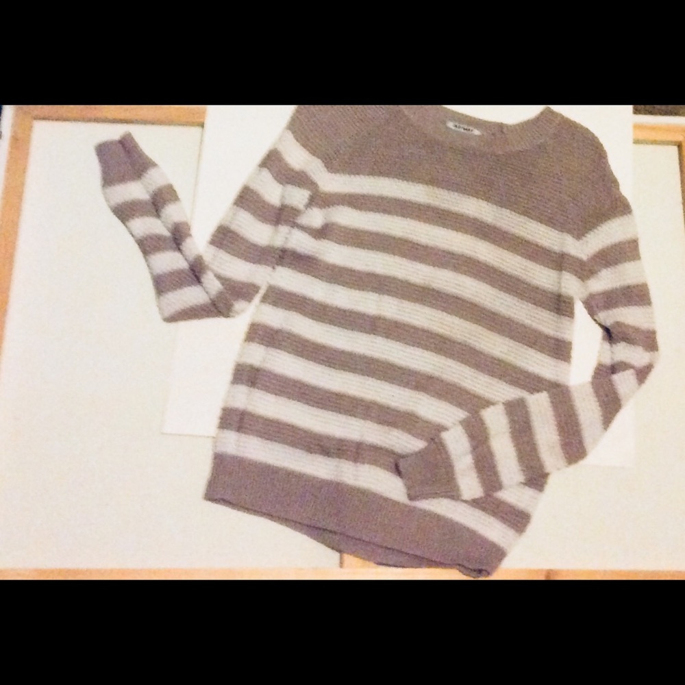 Tam & white, Old Navy sweater.