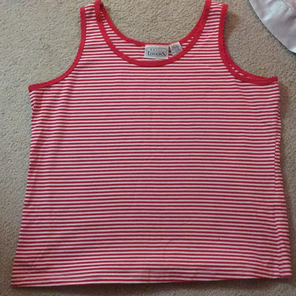 Red & White short sleeved shirt!