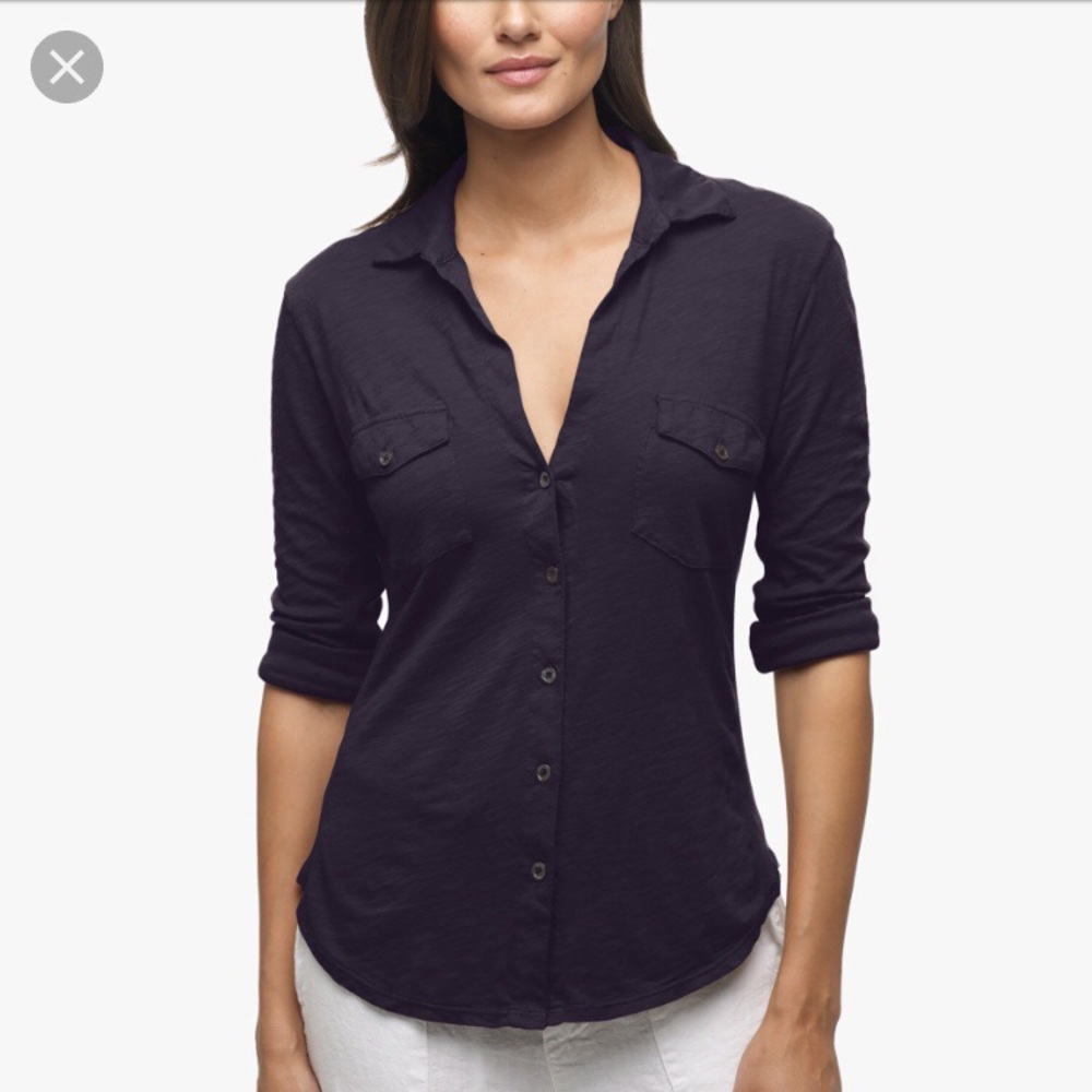 Navy James Perse Top