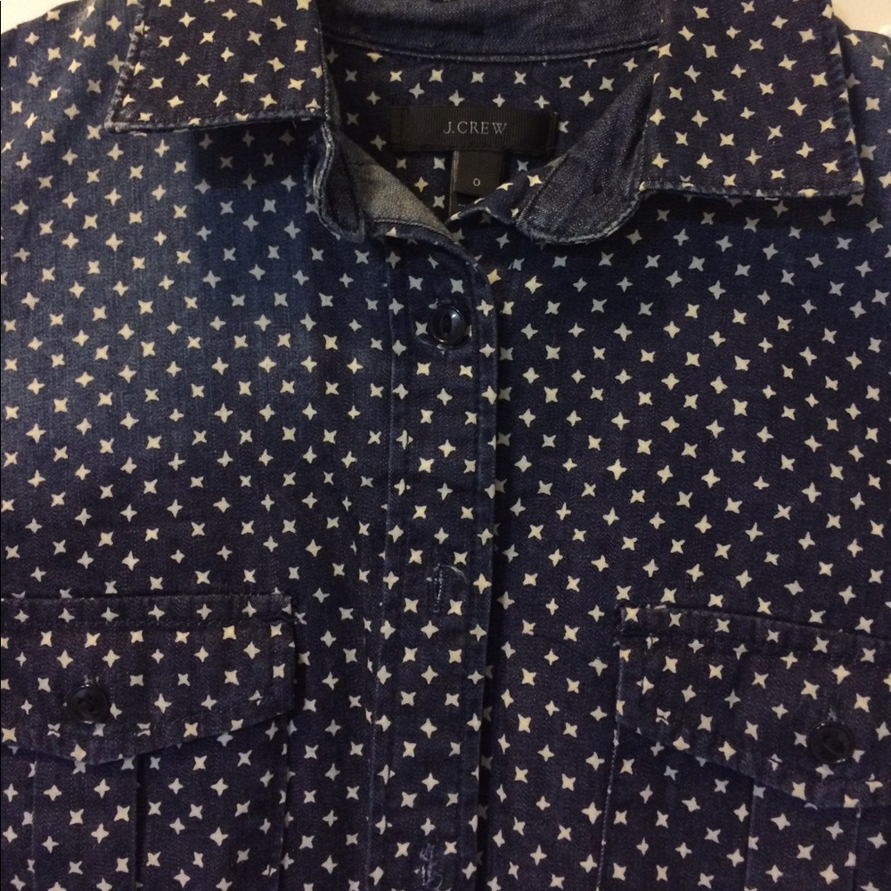 [Jcrew] Chambray Star Pattern Button Up - image 2