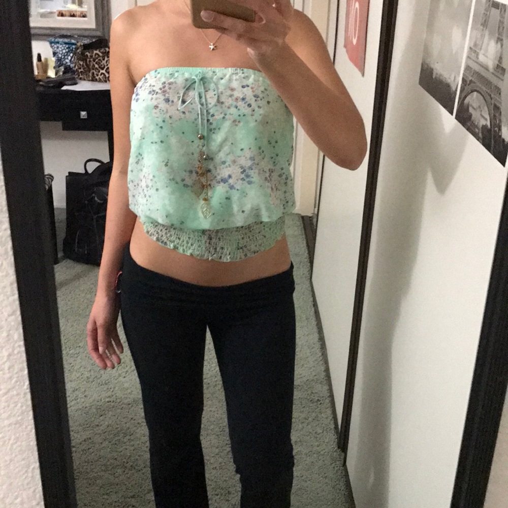 Teal blouse
