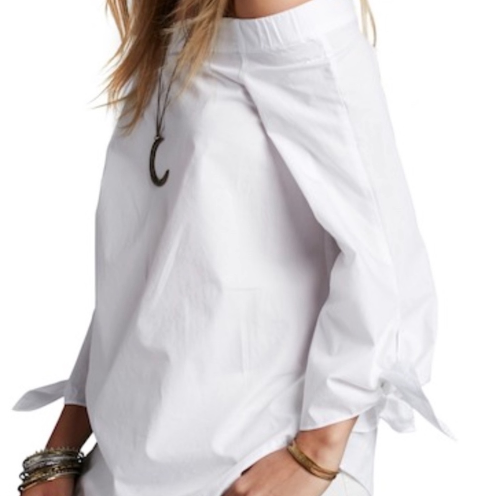 Free People Off the Shoulder Cotton Blouse