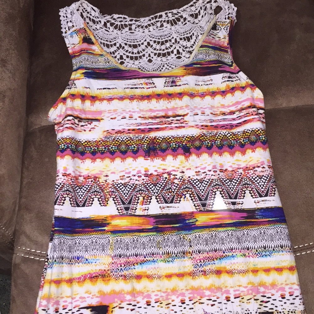 😮 LONG- BOHO-LACE BACK DRESS-SLIT UP SIDE😮