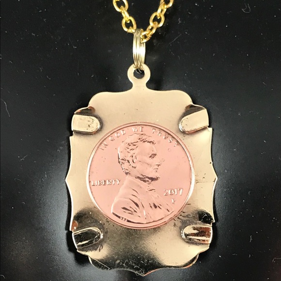 1960-2019 Penny Copper Pendant You Choose the Year - Picture 2 of 4