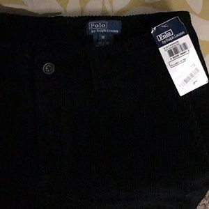 Polo by Ralph Lauren black mid-wale cord pants