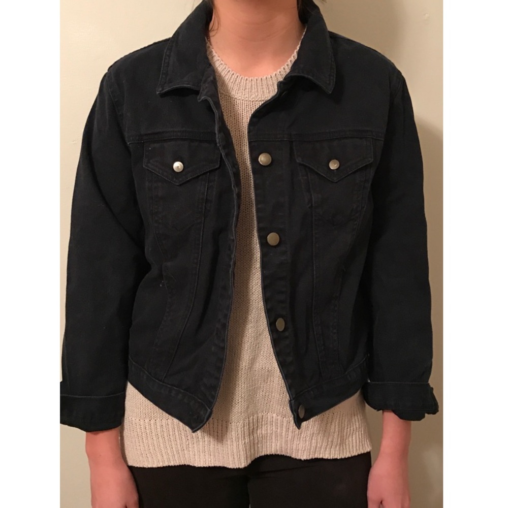 BLACK DENIM JACKET