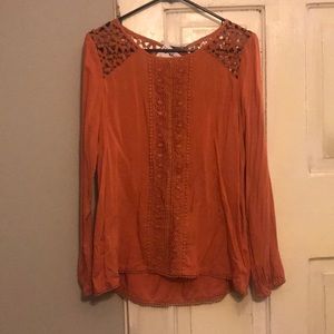 Women’s floral lace shirt