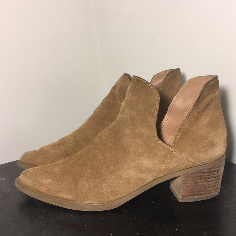 Brown Suede Pointy Toe Heels