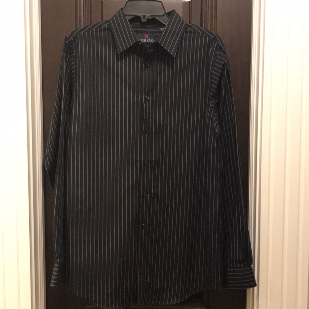 Pin Stripe Dressy Button Down