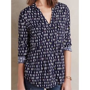 Quirky Bird Printed Blouse (wynwood buttondown)