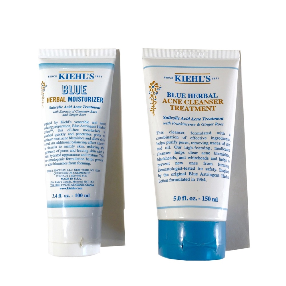 Keihl’s Blue Herbal Acné Cleanser + Moisturizer