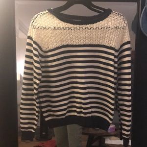 Topshop mix media sweater