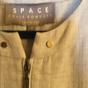Beautiful Heavy Linen /Leather Space Style Concept