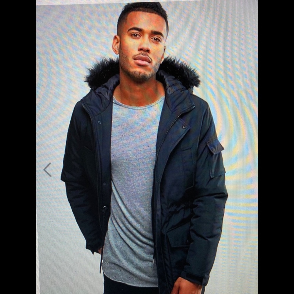 ASOS black parka
