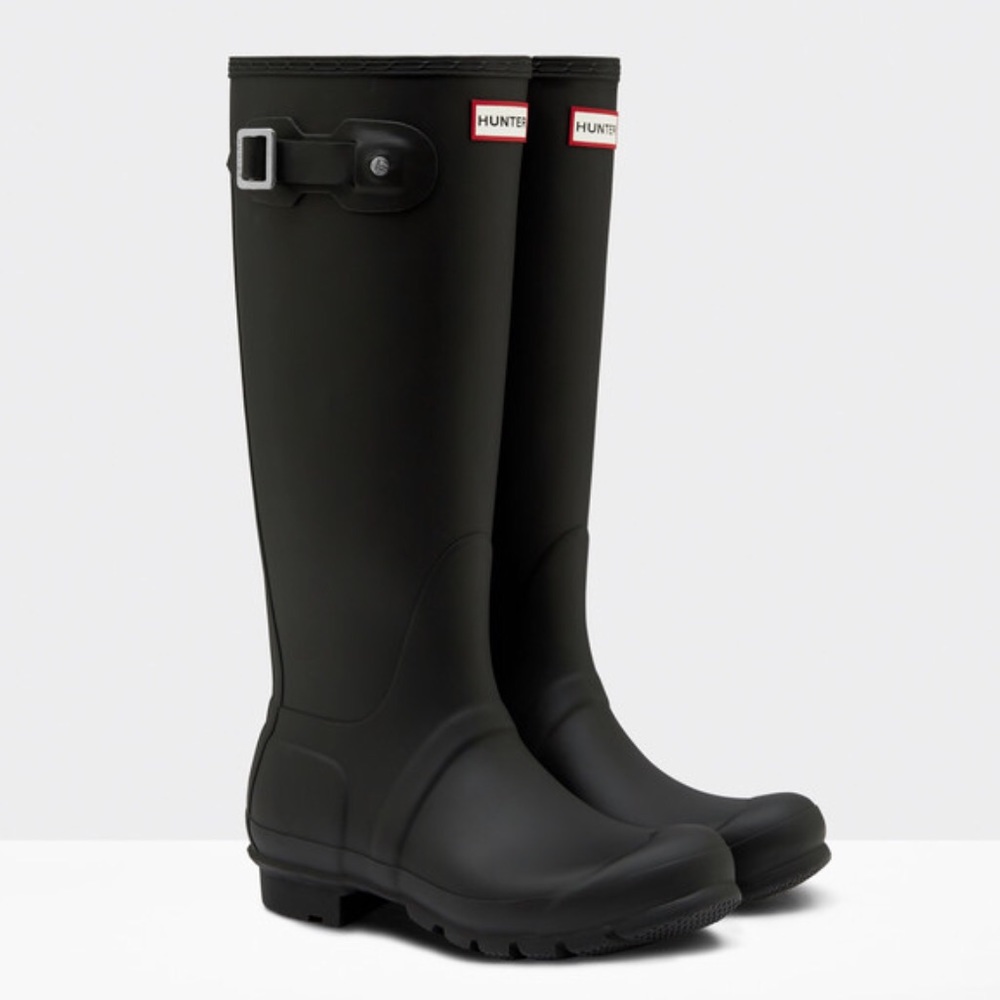 HUNTER Original Tall Matte Black Rain Boots