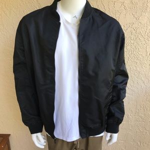 Black bomber jacket